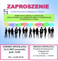 spotkania dla rodziców dzieci z autyzmem